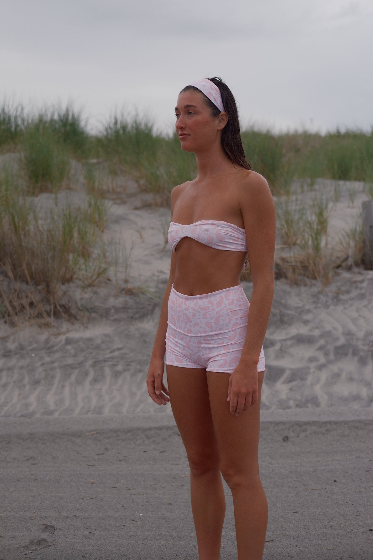 billie swim shorts - pink paisley