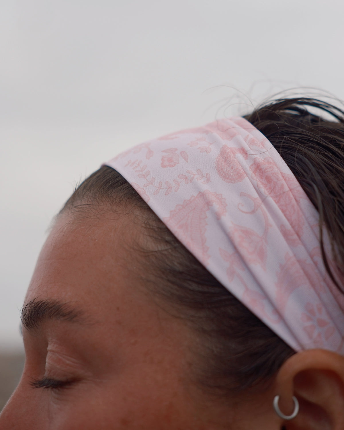 pink paisley headband